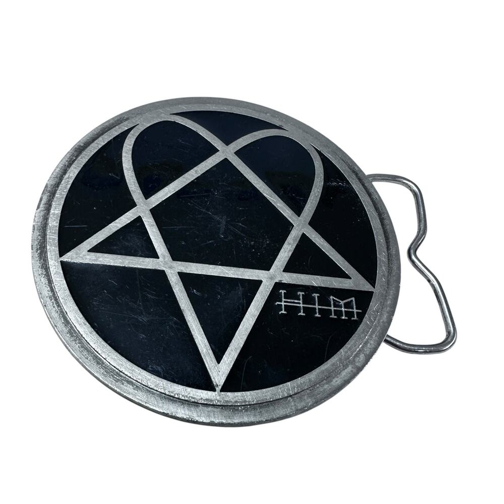*RARE* HIM Heartagram Logo Belt Buckle 2005 Bravado 3.5in